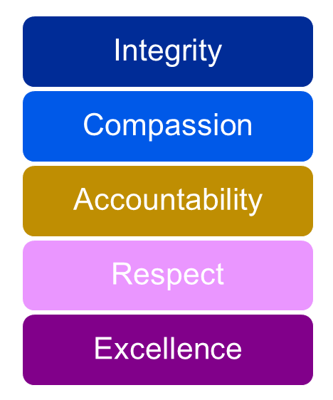 i-care values graphic