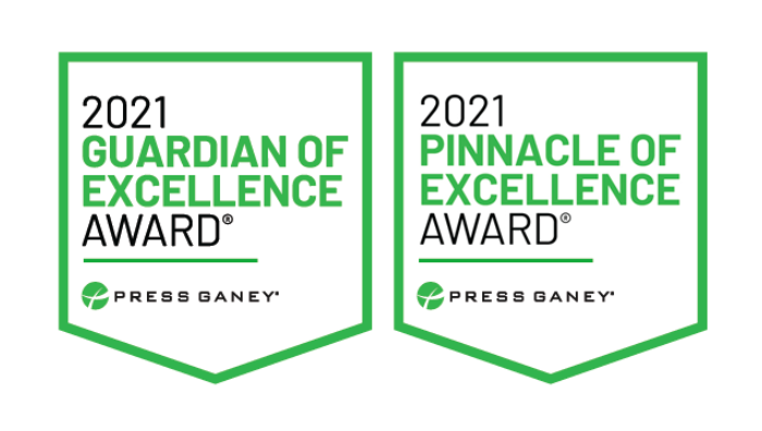 2021 Press Ganey Award logos