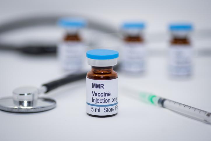 measles vaccine vial