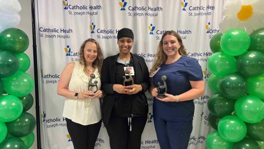 St. Joseph Hospital Daisy Award winners