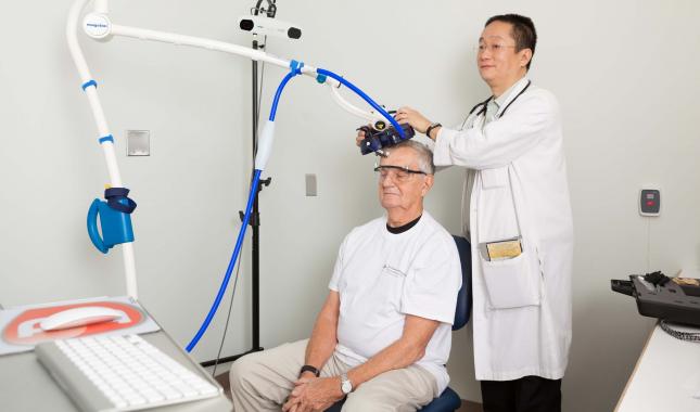 Transcranial Magnetic Stimulation (deep brain stimulation) helps improve brain function.