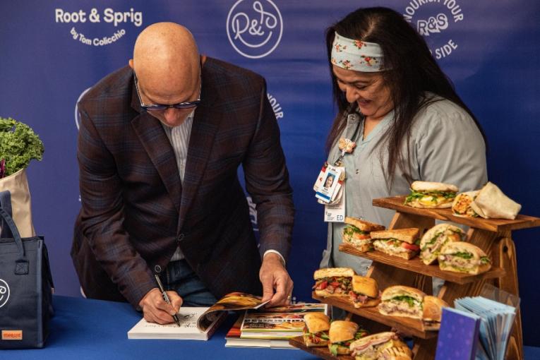 tom colicchio and st. francis hospital employee